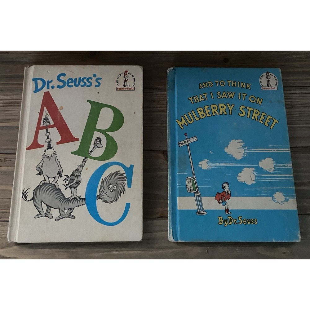 VTG‎ Lot Of 2 Dr Seuss Mulberry Street & ABC 1964 1963
